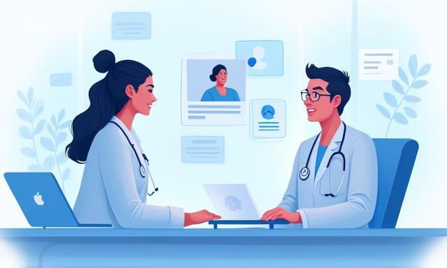 Ilustrasi konsultasi kesehatan online